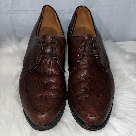 Deadstock Vintage 60s 1968 Florsheim 31714 The Laurel Brown Apron Front Shoe 12B - Picture 2 of 6